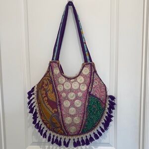 Bohemian Purple and Pink Tote Bag